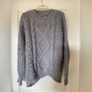 Kohl’s SO Light Gray Knit Sweater size XL